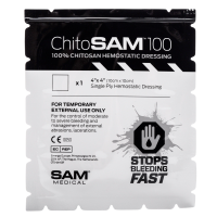 Hemostatic dressing ChitoSAM 100 4in x 4in